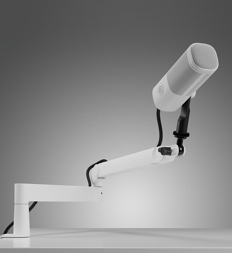Elgato WAVE MIC ARM マイクアーム Wave Mic Arm LP - White | Mic Boom Arm for Desks | Elgato
